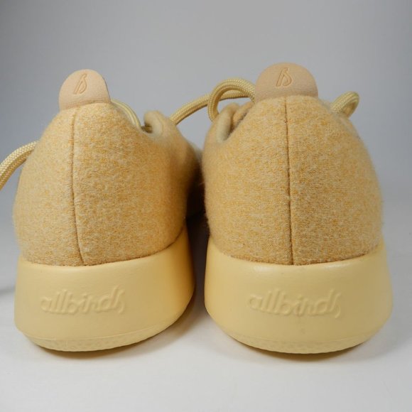 ALLBIRDS Wool Runner Sneakers Size 7 Lux Beige Yellow Merino Wool $110 - Picture 3 of 14